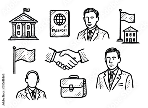 Diplomatic Icon Sketches