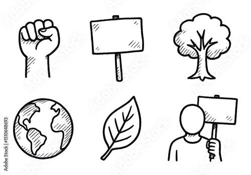 Eco Activist Icons