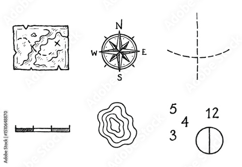 Nautical Sketch Icons