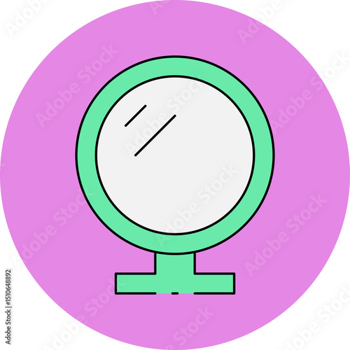 Mirror single icon vector illustration
