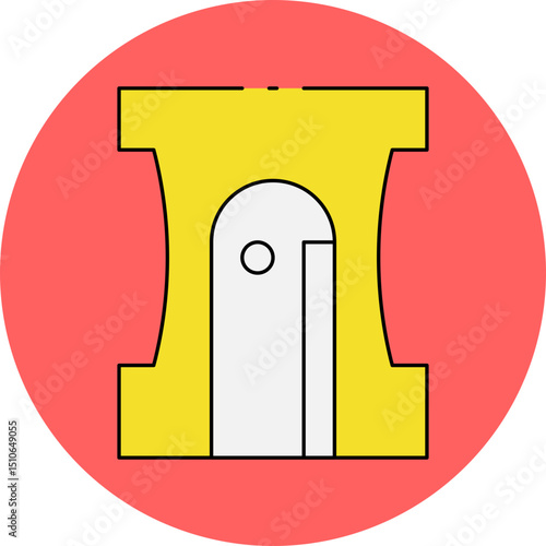 Sharpner single icon vector illustration