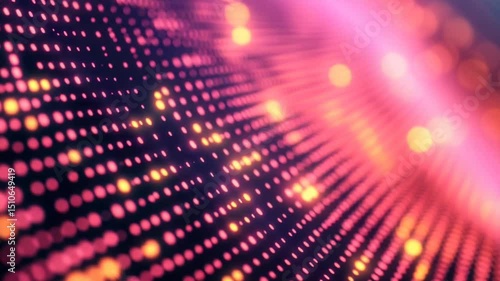 Wallpaper Mural Abstract digital background with vibrant dots and glowing lights creating a dynamic visual effect Torontodigital.ca