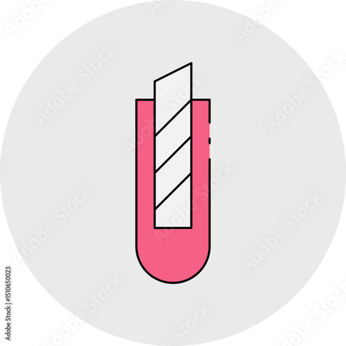Paper cutter single icon vector illustration
