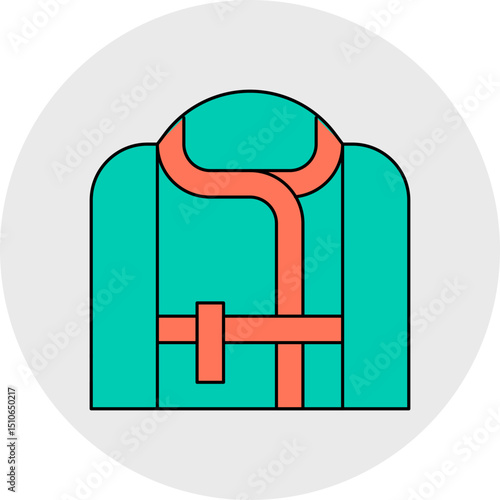 Suana dress single icon vector illustration