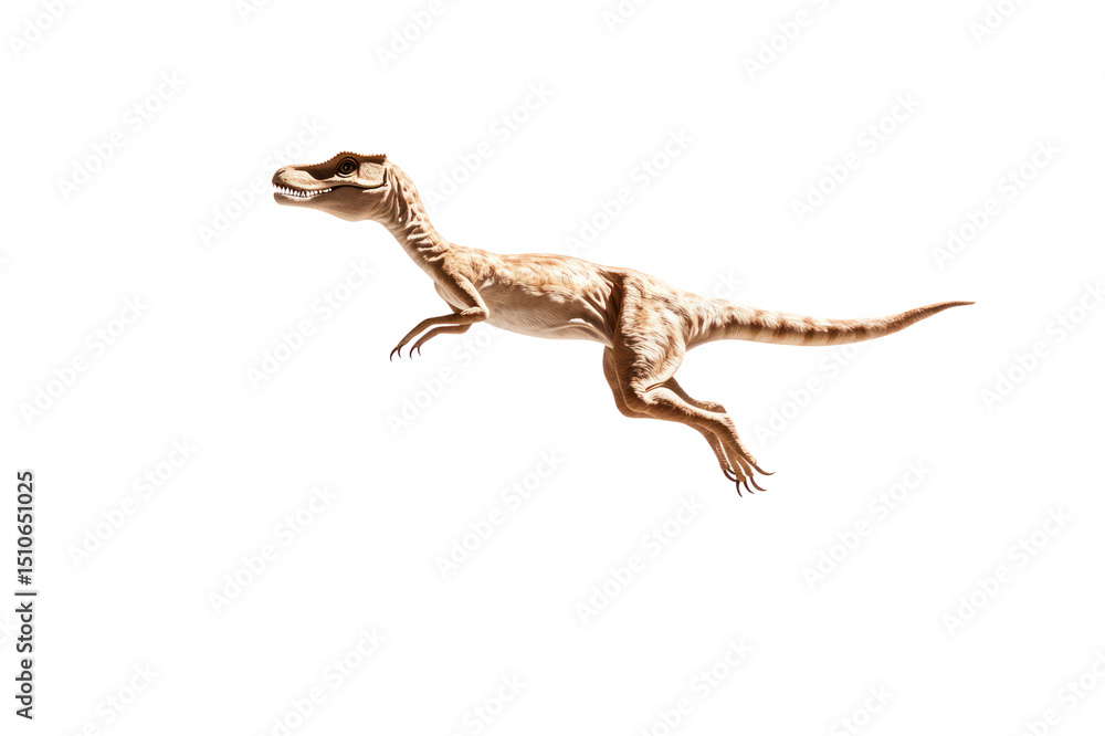 Naklejka premium Tyrannosaurus rex prehistoric dinosaur isolated on white background detailed extinct creature species realistic model