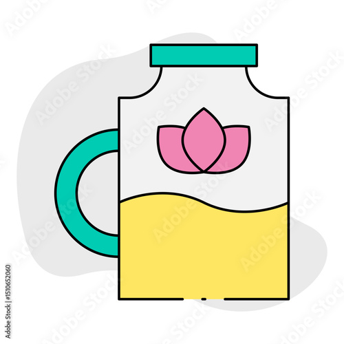 Jar single icon vector illustration