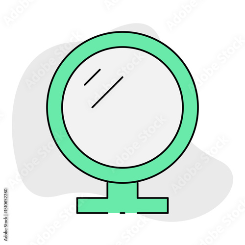 Mirror single icon vector illustration