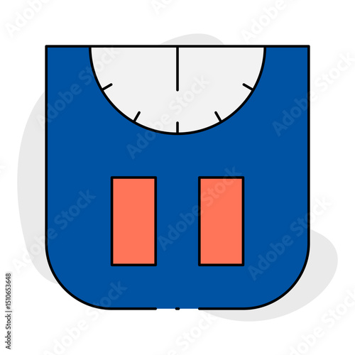 Wight mashine single icon vector illustration