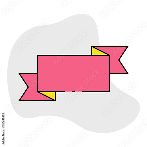 Win ribbon single icon vector illustration