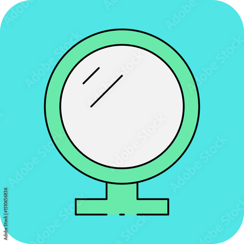 Mirror single icon vector illustration