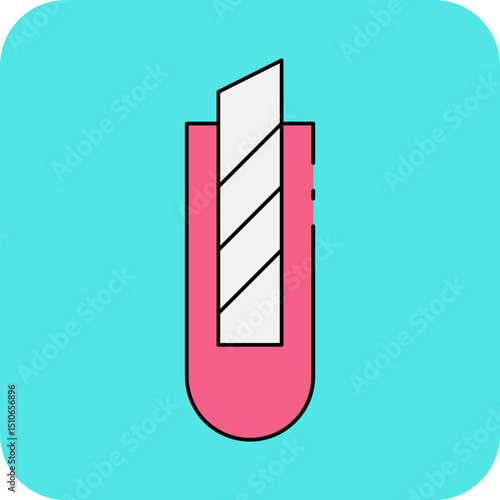 Paper cutter single icon vector illustration