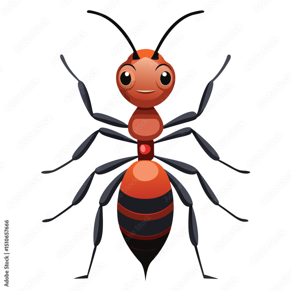 Fototapeta premium ant vector image on white background