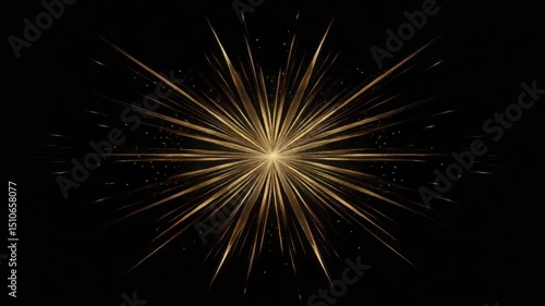 Wallpaper Mural Radiant golden burst Torontodigital.ca