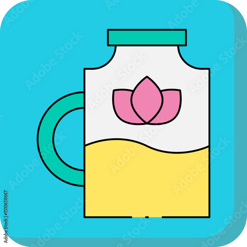 Jar single icon vector illustration