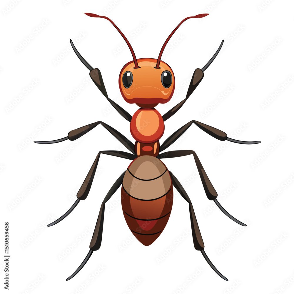 ant vector image on white background ant vector image on white background