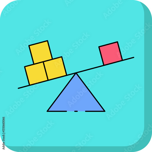 Weight single icon vector illustration