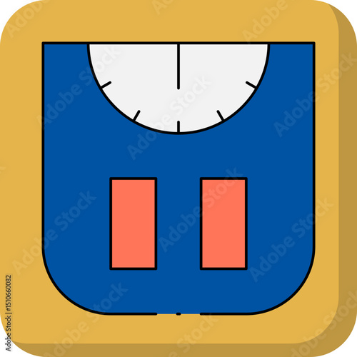 Wight mashine single icon vector illustration