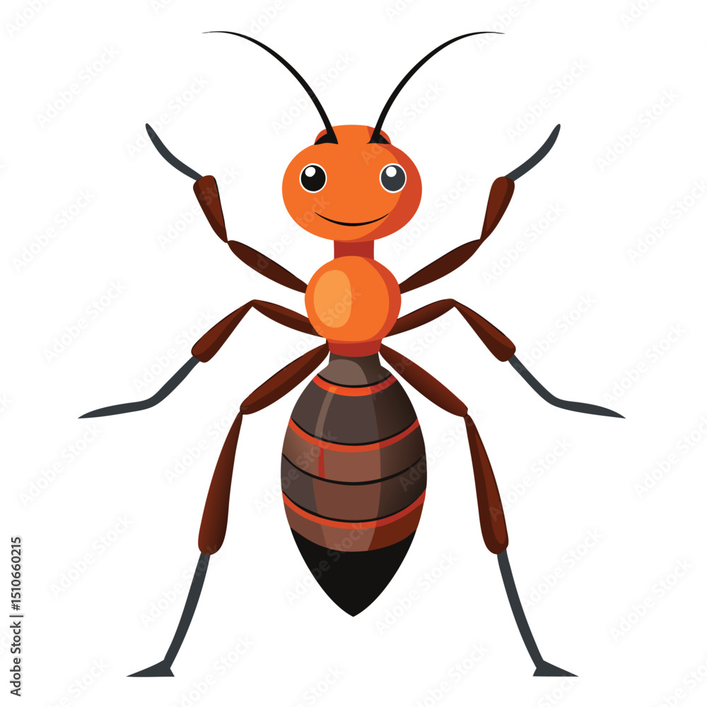 ant vector image on white background ant vector image on white background