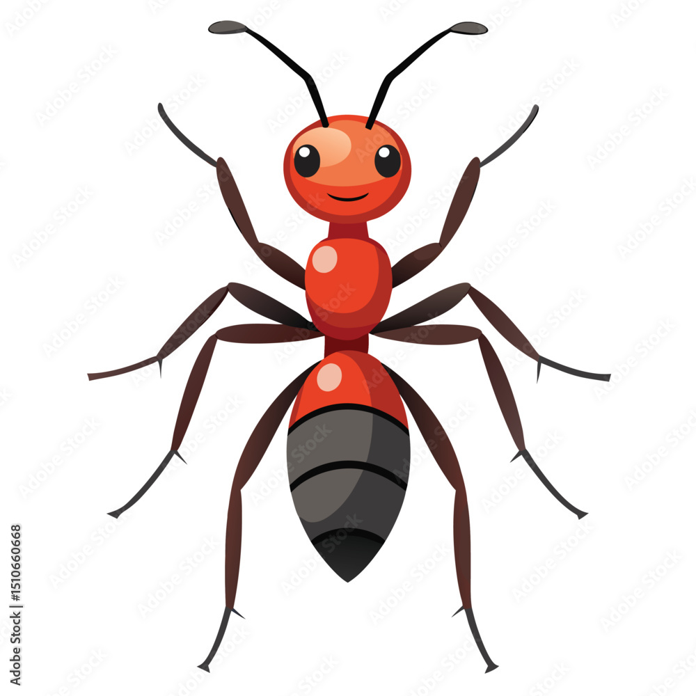 ant vector image on white background ant vector image on white background