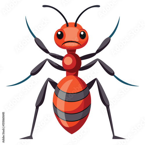 ant vector image on white background