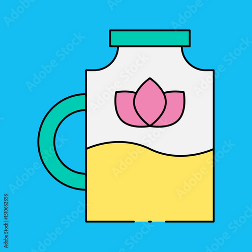 Jar single icon vector illustration
