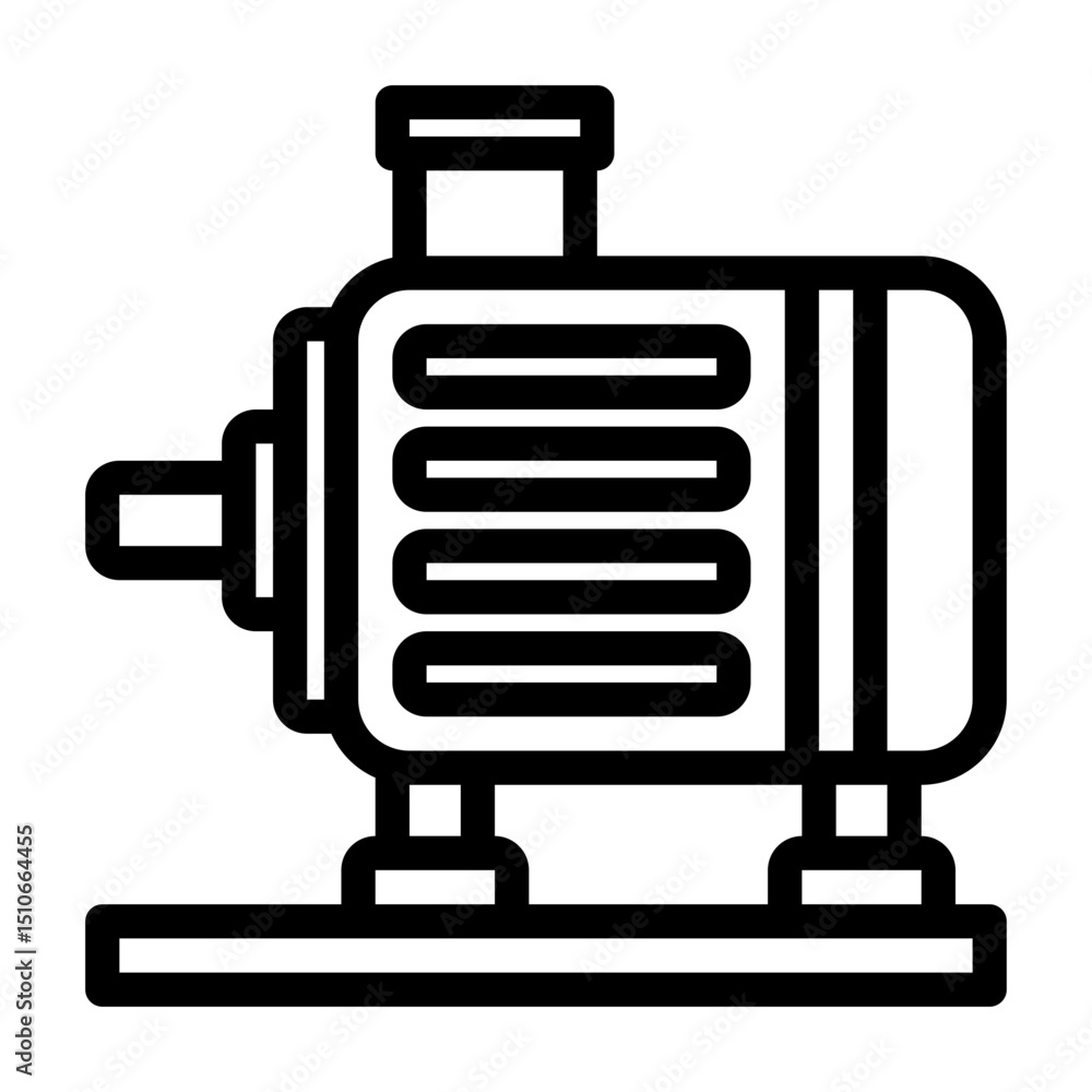 Obraz premium Electric motor icon