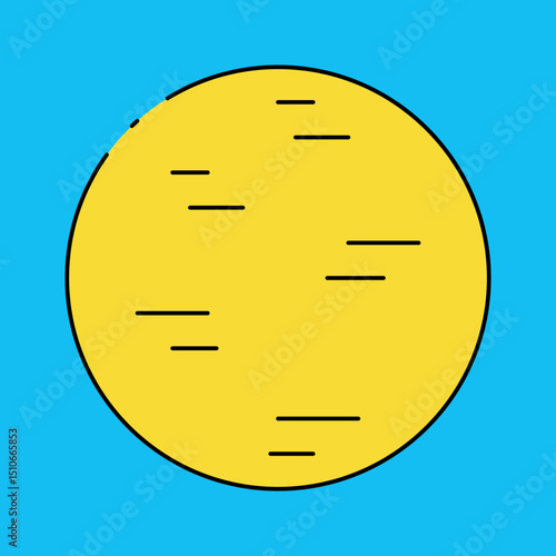 Sun single icon vector illustration