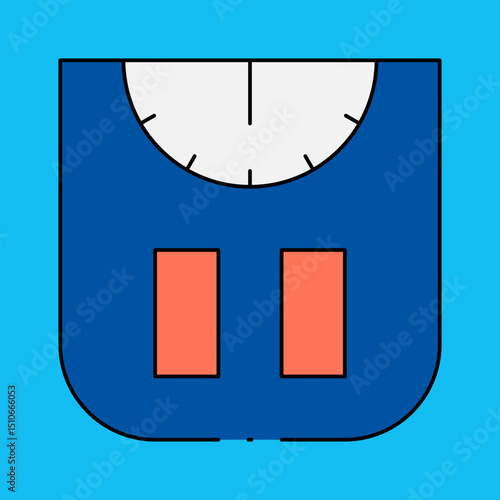 Wight mashine single icon vector illustration