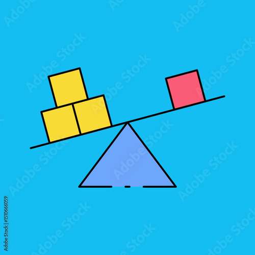 Weight single icon vector illustration