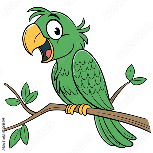 cheerful parrot