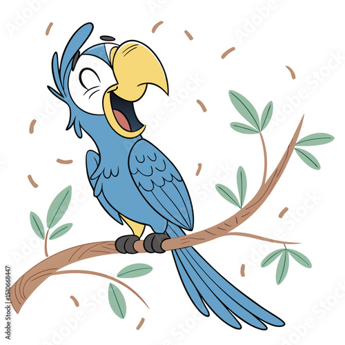 cheerful parrot