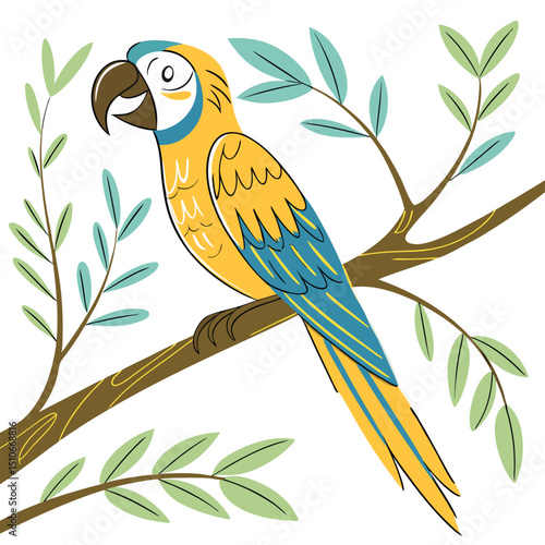 cheerful parrot