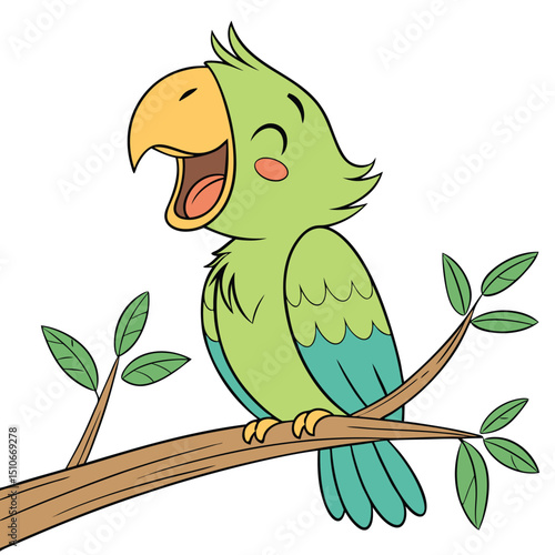 cheerful parrot