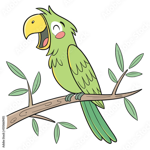 cheerful parrot