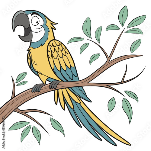 cheerful parrot