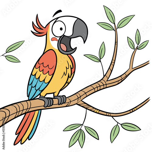cheerful parrot