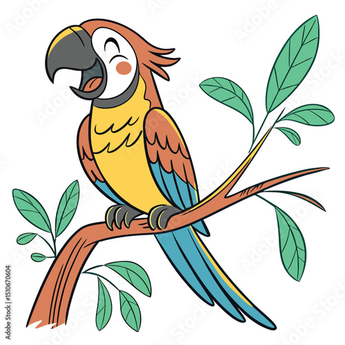 cheerful parrot