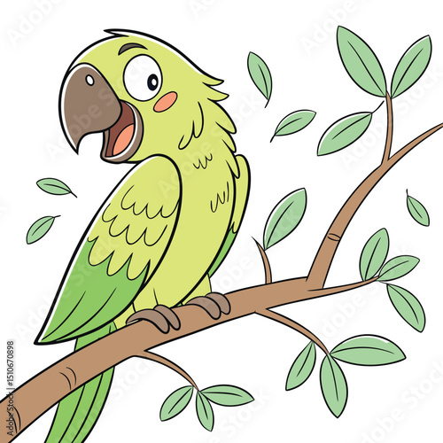 cheerful parrot