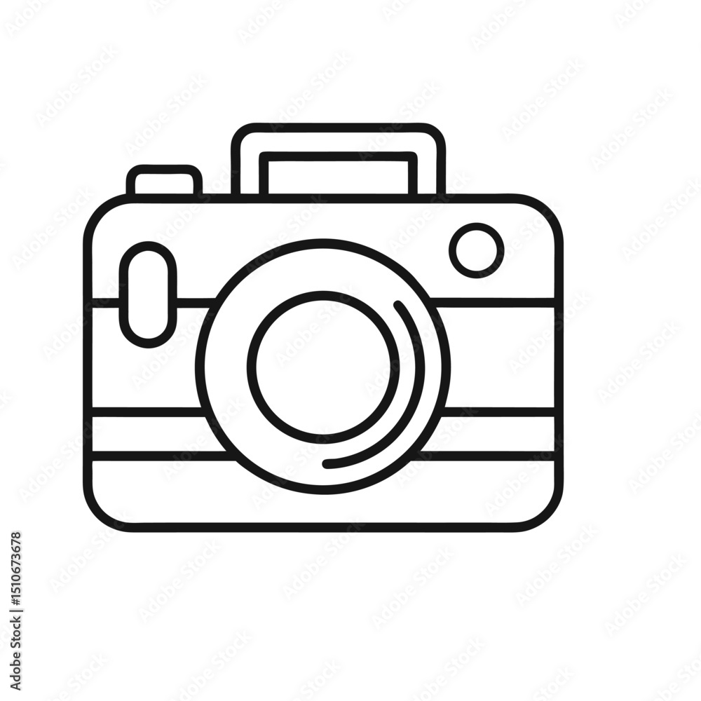 Digital camera vector icon: a photographic symbol of technology and art, perfect for illustrating digital imaging Digital camera vector icon: a photographic symbol of technology and art, perfect for illustrating digital imaging