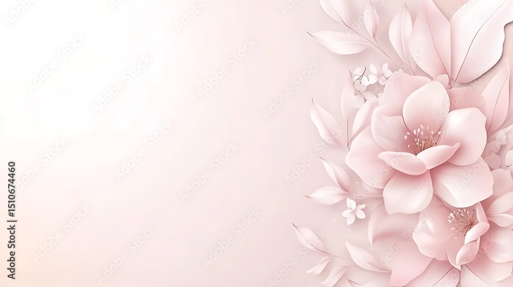 Fototapeta premium Delicate pastel flowers