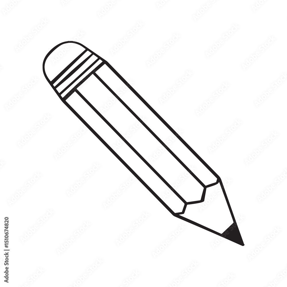 Pencil Icon Vector – Simple Line Art Design, Outline Pencil Icon – Creative Tool in EPS Format, Pencil Icon Set – Stationery Vector Elements Pencil Icon Vector – Simple Line Art Design, Outline Pencil Icon – Creative Tool in EPS Format, Pencil Icon Set – Stationery Vector Elements