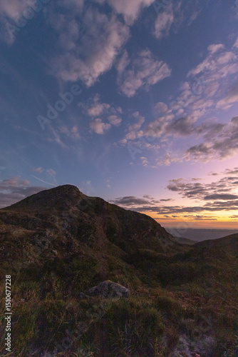 mountain sky clouds vertical sunset colors scenery landscape view