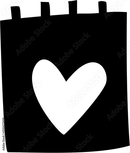 Heart Notebook Doodle