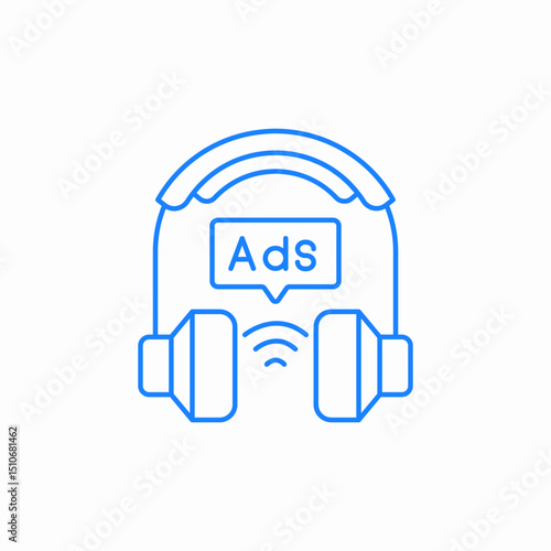 audio guide logo icon sign vector