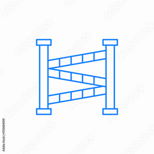 construction scaffolding structure icon sign vector