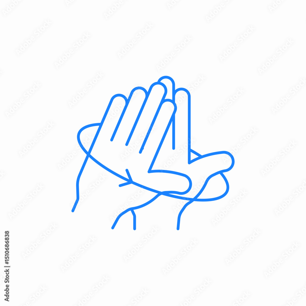 hands clapping icon icon sign vector hands clapping icon icon sign vector