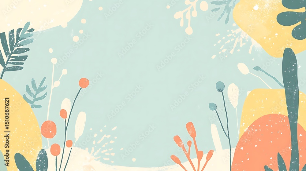 Naklejka premium Abstract floral background (8)