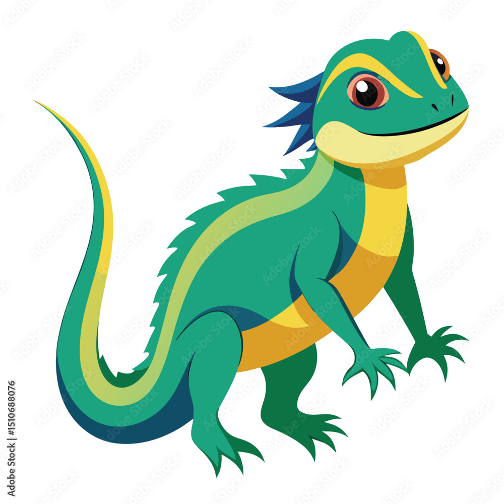 Fototapeta premium lizard vector image on white background