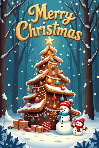 christmas music poster, christmas party poster, christmas poster background, santa poster, happy holidays poster, christmas poster greeting card, christmas, winter, holiday, landscape, illustration, x