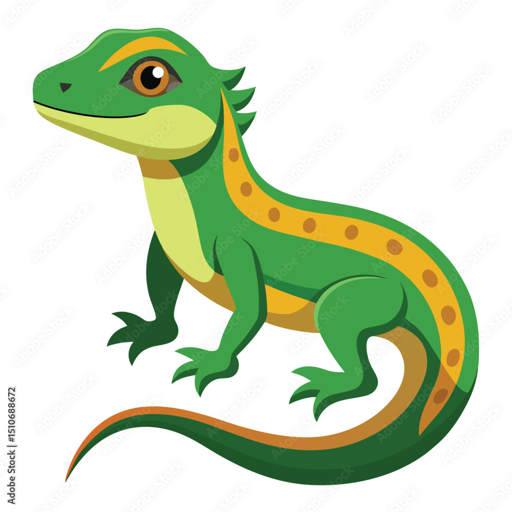 Obraz premium lizard vector image on white background